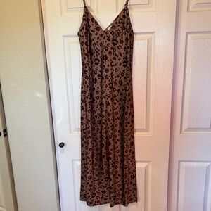a new day Brown and Black Animal Print Maxi Dress